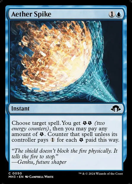 Aether Spike, Magic card MH3 50 — Modern Horizons 3 set