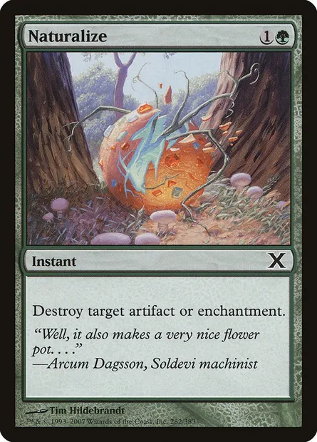 Naturalize, Magic card 10E 282 — Tenth Edition set