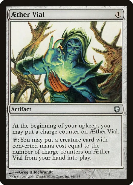 Fiole d'Aether, carte Magic DST 91 — extension Sombracier