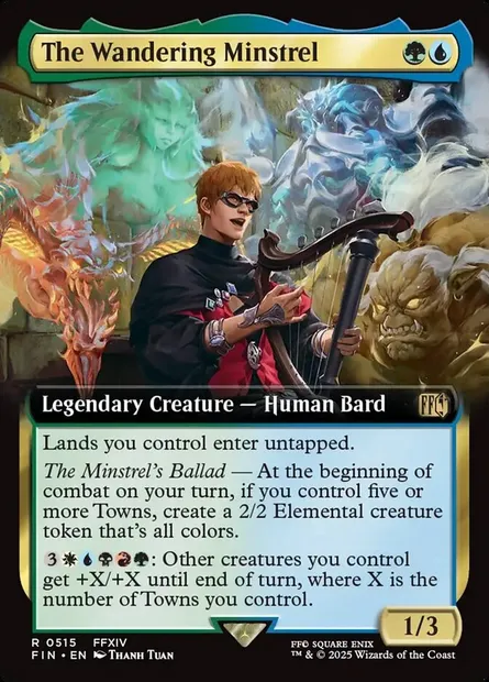 The Wandering Minstrel, Magic card FIN 515 — Final Fantasy set