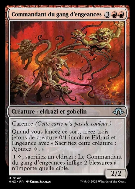 Commandant du gang d'engeances, carte Magic MH3 140 — extension Modern Horizons 3