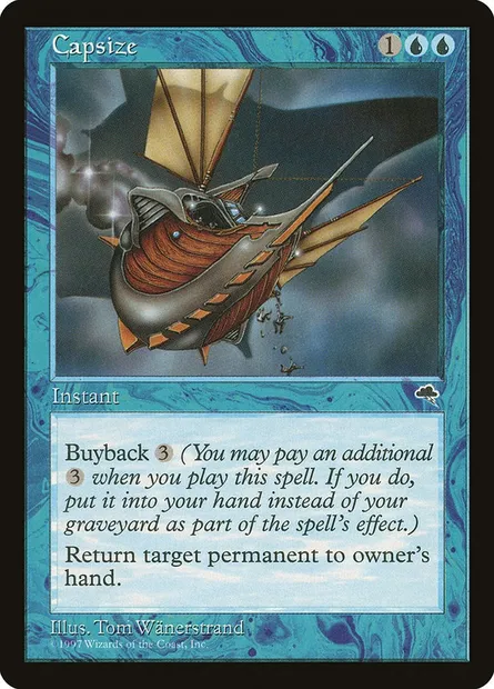Capsize, Magic card TMP 55 — Tempest set