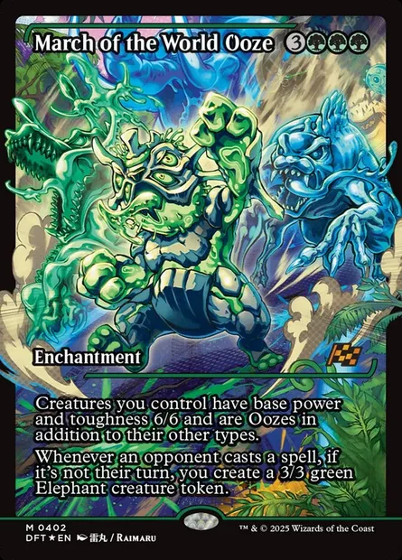 March of the World Ooze, Magic card DFT 402 — Aetherdrift set