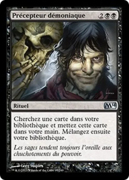 Précepteur démoniaque, carte Magic M14 95 — extension Magic 2014