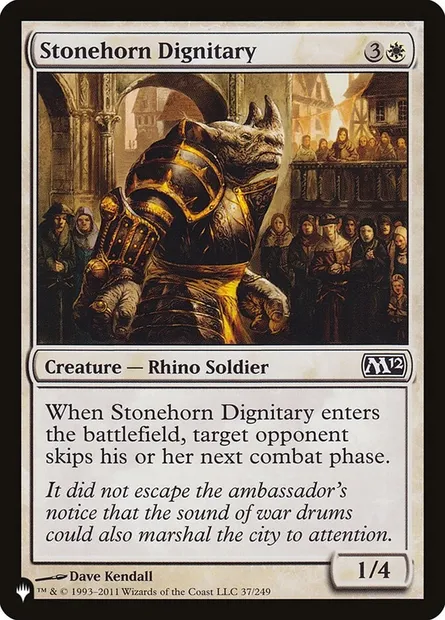 Dignitaire cornepierre, carte Magic PLST M12-37 — extension The List