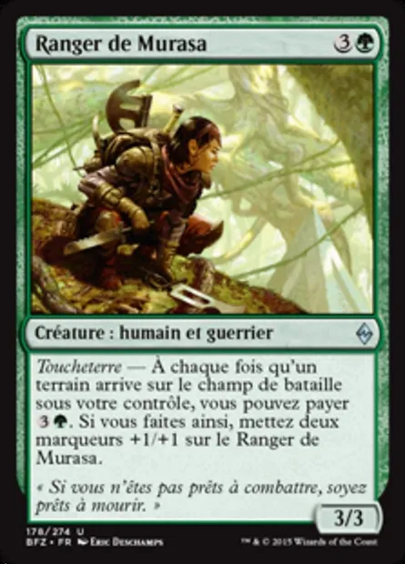 Ranger de Murasa, carte Magic BFZ 178 — extension La bataille de Zendikar