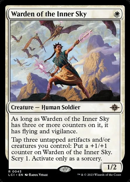 Warden of the Inner Sky, Magic card LCI 43 — The Lost Caverns of Ixalan set