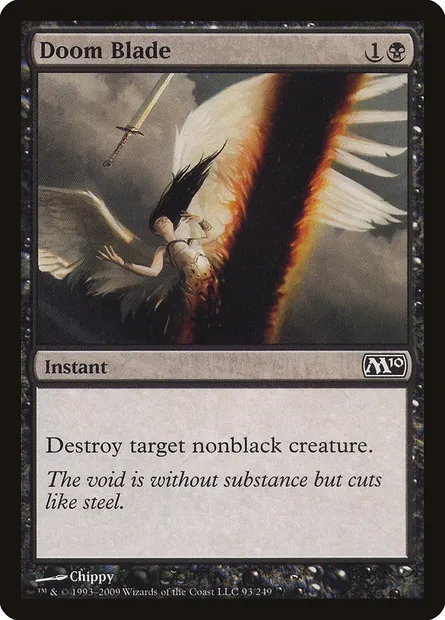 Doom Blade, Magic card M10 93 — Magic 2010 set