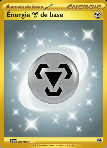 Énergie Metal de base, carte Pokémon SFA 099 — extension Fable Nébuleuse