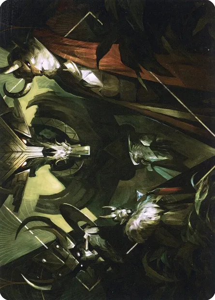 Meeting of the Five // Meeting of the Five, carte Magic ASNC 30 — extension New Capenna Art Series