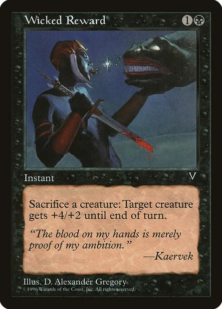 Wicked Reward, Magic card MGB 7 — Multiverse Gift Box set
