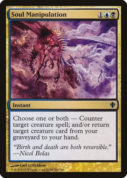 Soul Manipulation, Magic card C13 215 — Commander 2013 set