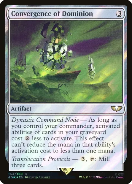 Convergence de domination, carte Magic 40K 154★ — extension Warhammer 40,000 Commander