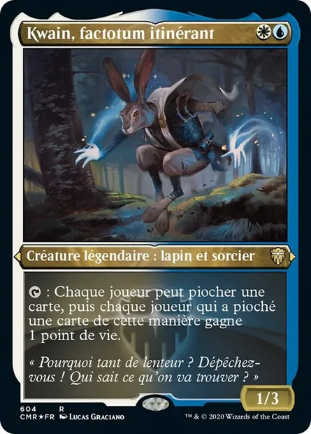 Kwain, factotum itinérant, carte Magic CMR 604 — extension Commander Legends