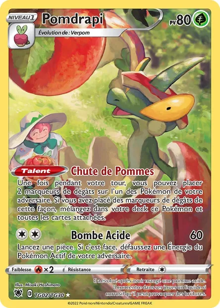 Pomdrapi, carte Pokémon ASR TG02 — extension Astres Radieux