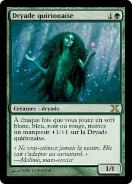 Dryade quirionaise, carte Magic 10E 287 — extension Dixième édition