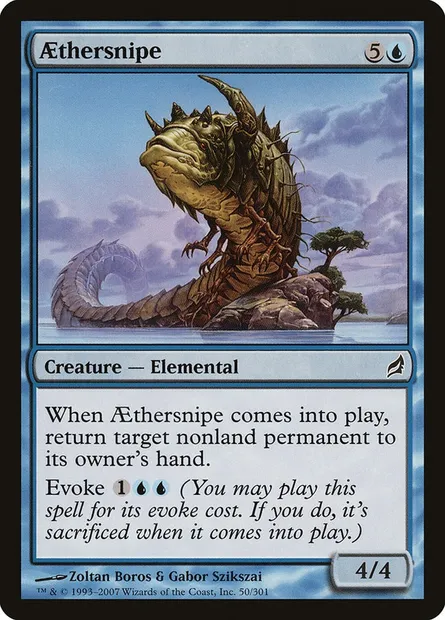 Aethersnipe, Magic card LRW 50 — Lorwyn set