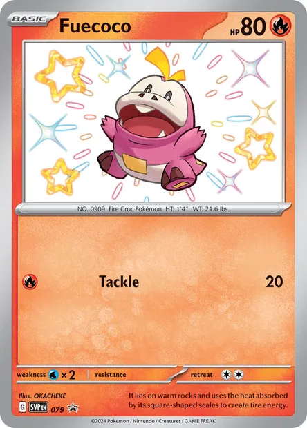 Fuecoco, Pokémon card PR-SV 079 — SVP Black Star Promos set