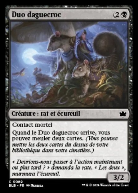 Duo daguecroc, carte Magic BLB 89 — extension Bloomburrow