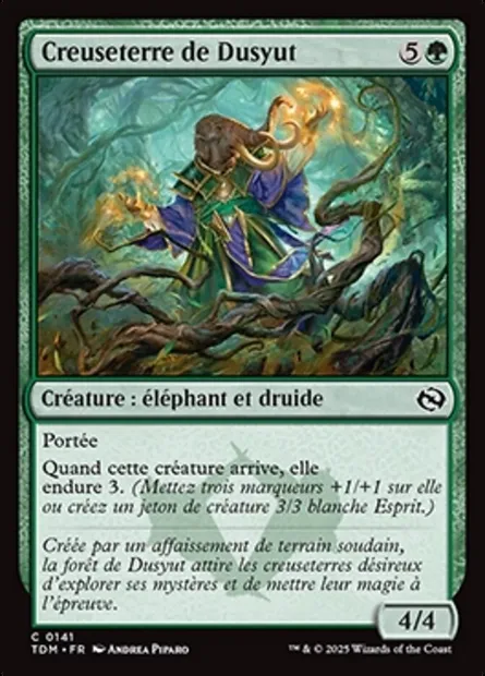 Creuseterre de Dusyut, carte Magic TDM 141 — extension Tarkir: Dragonstorm
