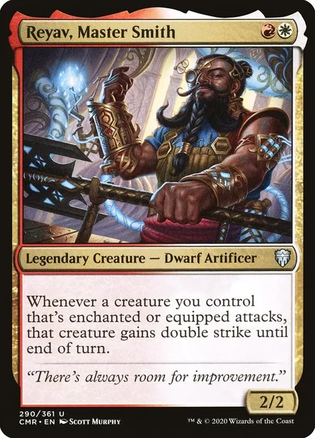 Reyav, Master Smith, Magic card CMR 290 — Commander Legends set