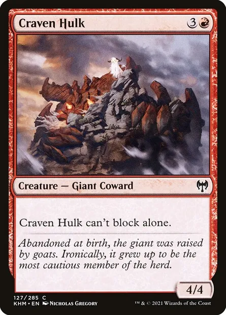 Craven Hulk, Magic card KHM 127 — Kaldheim set