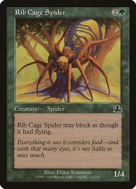Araignée thorax, carte Magic PCY 121 — extension Prophétie