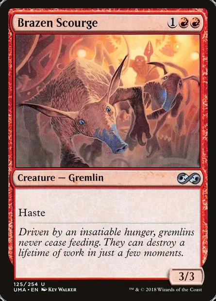 Brazen Scourge, Magic card UMA 125 — Ultimate Masters set