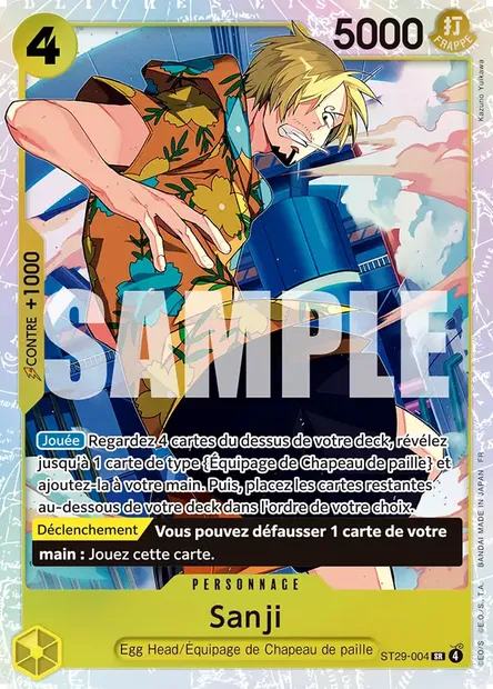 Sanji, carte One Piece ST29-004 — extension EGG HEAD