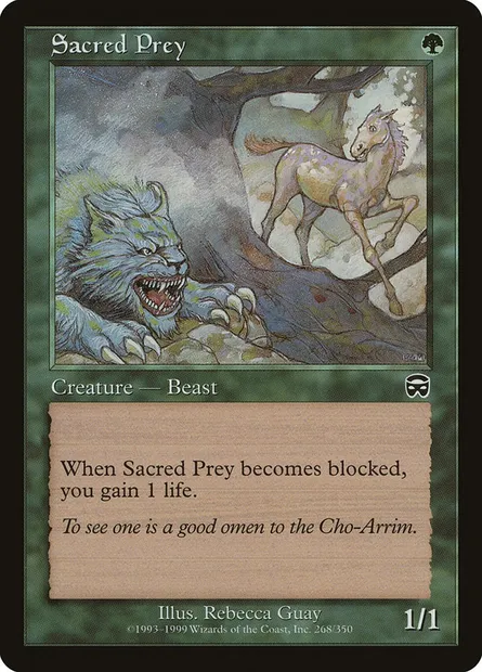 Sacred Prey, Magic card MMQ 268 — Mercadian Masques set