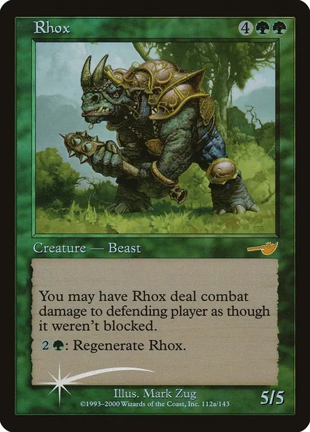Rhox, Magic card S00 43 — Starter 2000 set