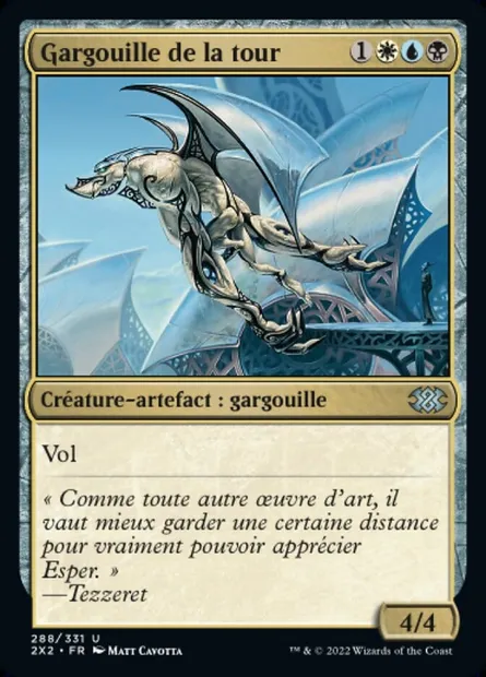 Gargouille de la tour, carte Magic 2X2 288 — extension Double Masters 2022
