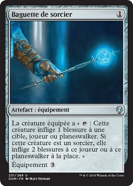 Baguette de sorcier, carte Magic DOM 231 — extension Dominaria