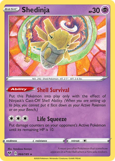 Shedinja, Pokémon card VIV 66 — Vivid Voltage set