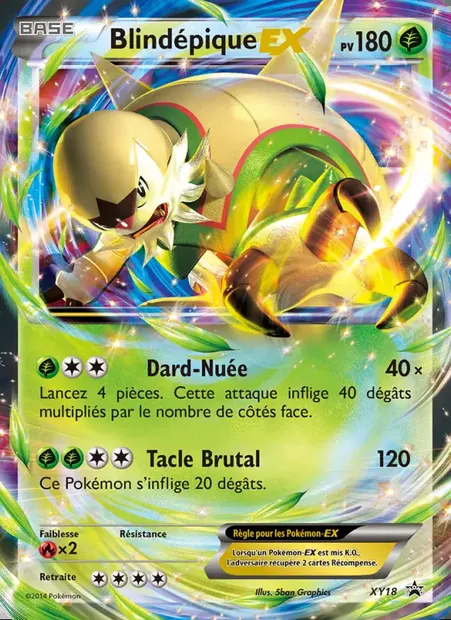 Blindépique EX, carte Pokémon XY 18 — extension Promo XY