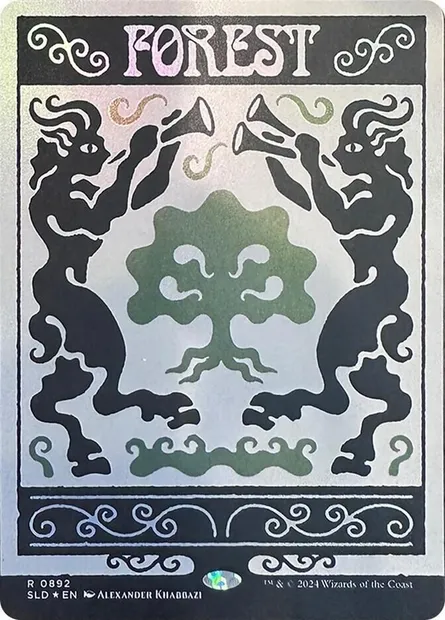 Forêt, carte Magic SLD 892 — extension Secret Lair Drop