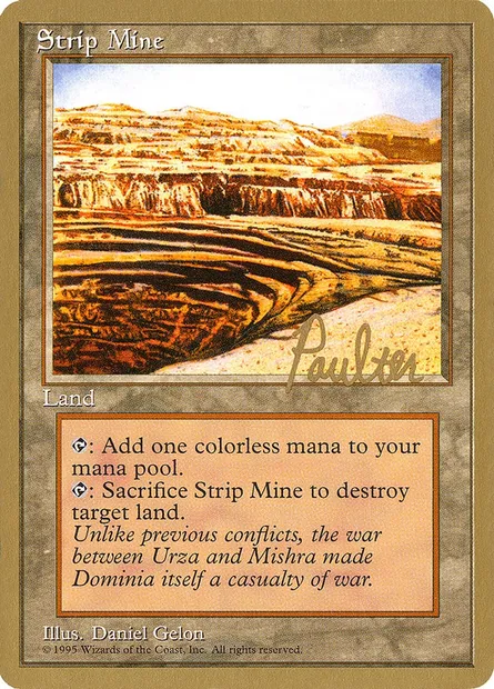 Strip Mine, Magic card PTC pp363 — Pro Tour Collector Set set