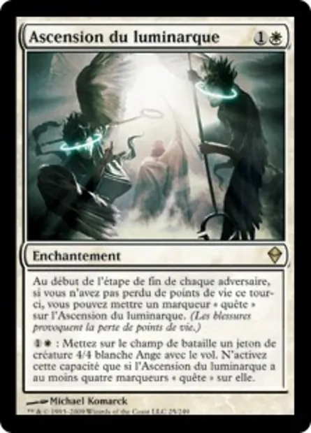 Ascension du luminarque, carte Magic ZEN 25 — extension Zendikar