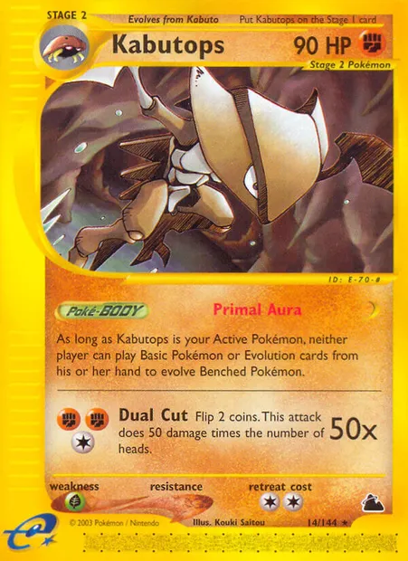 Kabutops, Pokémon card SK 14 — Skyridge set