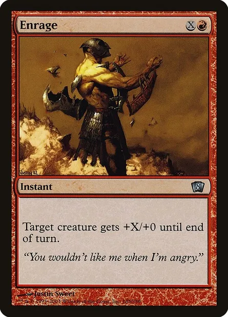Enrager, carte Magic 8ED 185★ — extension Huitième Edition