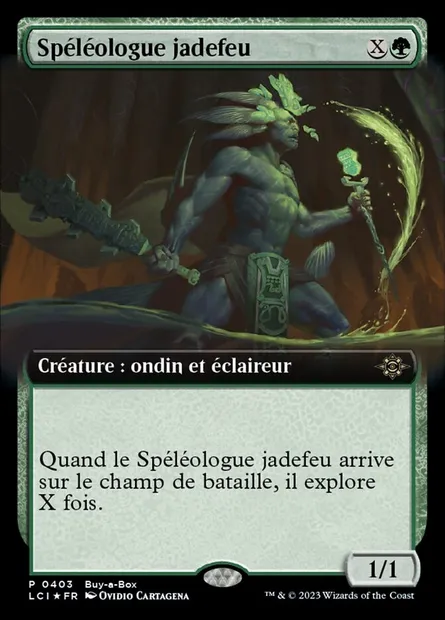 Spéléologue jadefeu, carte Magic LCI 403 — extension The Lost Caverns of Ixalan
