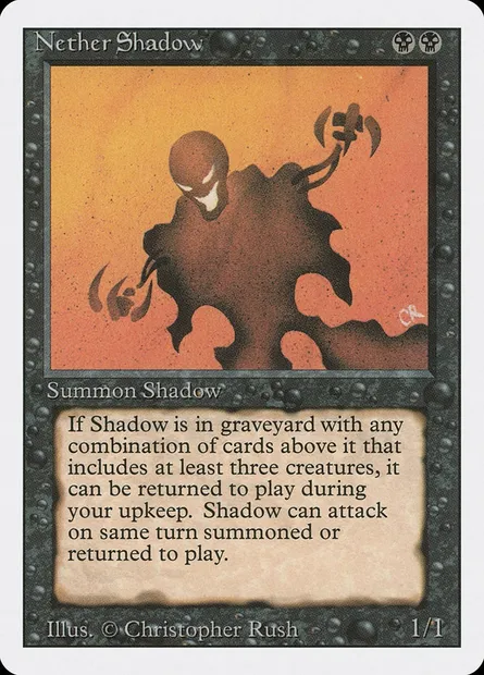 Mânes infernaux, carte Magic 3ED 118 — extension Revised Edition