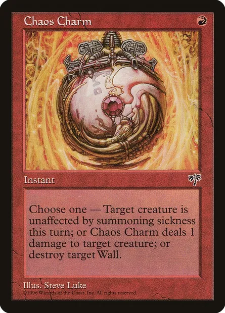Chaos Charm, Magic card MIR 163 — Mirage set