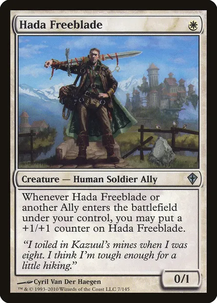 Hada Freeblade, Magic card WWK 7 — Worldwake set