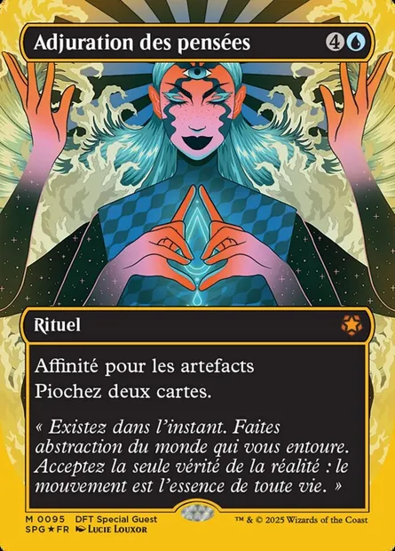 Adjuration des pensées, carte Magic SPG 95 — extension Special Guests