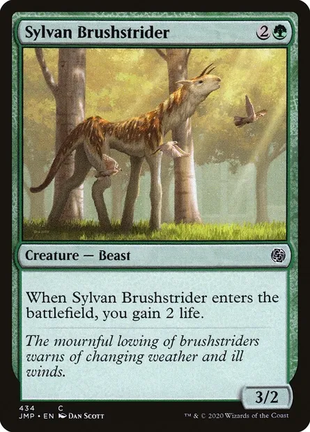 Sylvan Brushstrider, Magic card JMP 434 — Jumpstart set