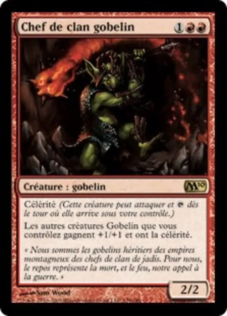 Chef de clan gobelin, carte Magic M10 139 — extension Magic 2010
