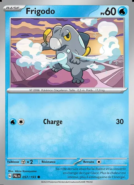 Frigodo, carte Pokémon PAL 057 — extension Évolutions à Paldea