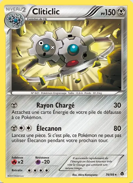 Cliticlic, carte Pokémon EPO 76 — extension Pouvoirs Émergents