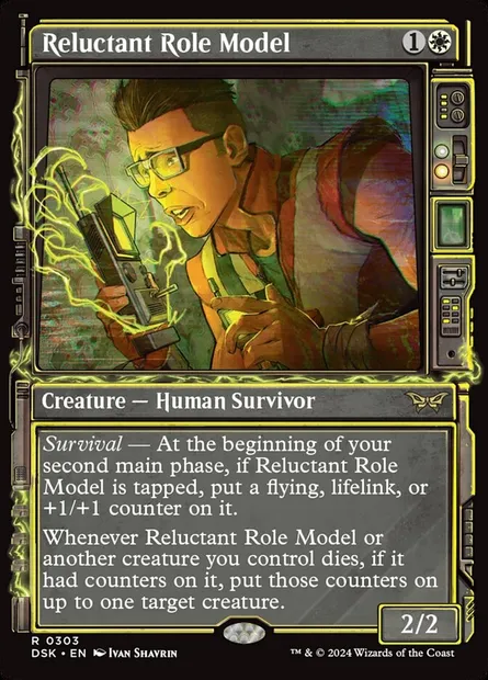 Reluctant Role Model, Magic card DSK 303 — Duskmourn: House of Horror set